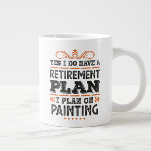 Painting-Gift-Funny-Painting-Plan Jumbo-Tasse