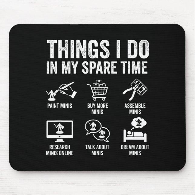 Painting Miniatures Tabletop Wargame Board Games E Mousepad (Vorne)