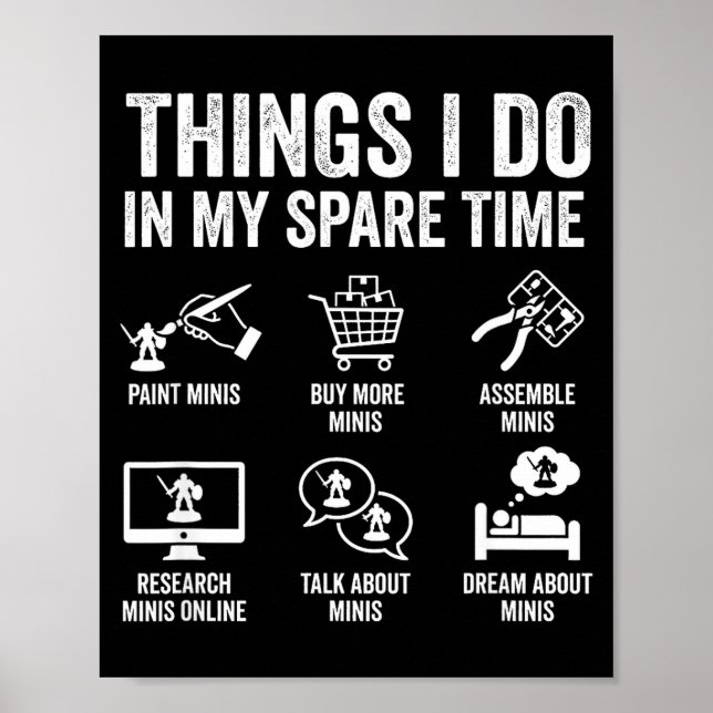 Painting Miniatures Tabletop Wargame Board Games E Poster (Vorne)