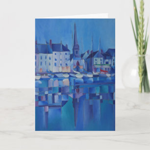 Painting of Honfleur - Normandy - France - Karte