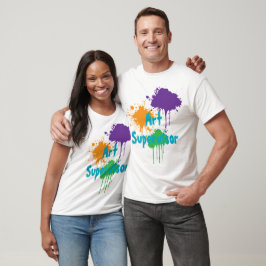 Painting Party Kids Birthday Art Supervisor T-Shirt