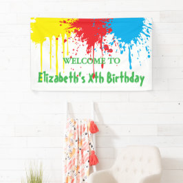 Painting Party Kids Birthday Banner