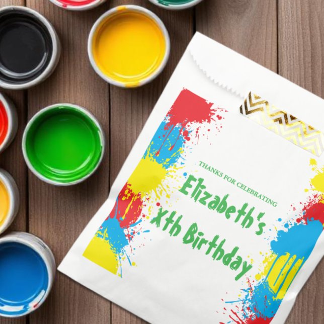 Painting Party Kids Birthday Geschenktütchen (Von Creator hochgeladen)