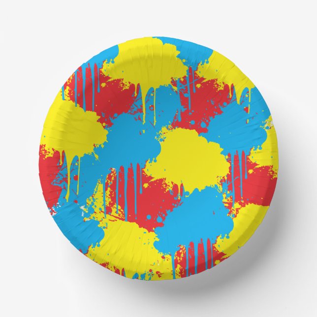 Painting Party Kids Birthday Pappteller (Vorderseite)