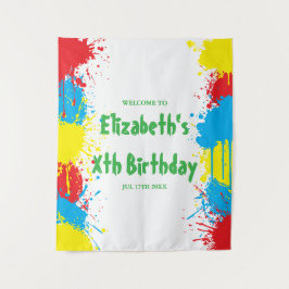 Painting Party Kids Birthday Wandteppich