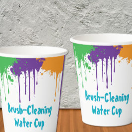 Painting Party Kids Birthday Water Cup Pappbecher