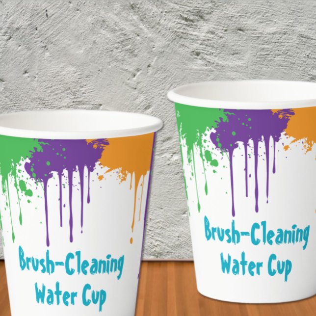 Painting Party Kids Birthday Water Cup Pappbecher (Von Creator hochgeladen)