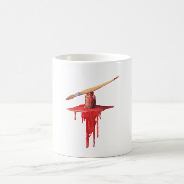 painting red kaffeetasse (Mittel)