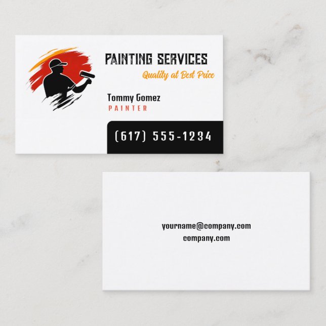 Painting Services | Painters Visitenkarte (Vorne/Hinten)