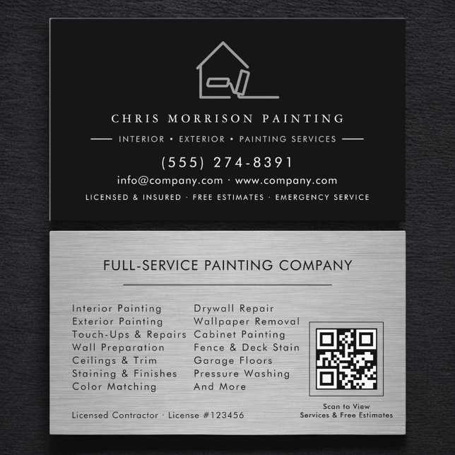 Painting Services QR Code Visitenkarte (Von Creator hochgeladen)