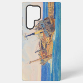 Painting style image of Edro III shipwreck Paphos  Samsung Galaxy Hülle