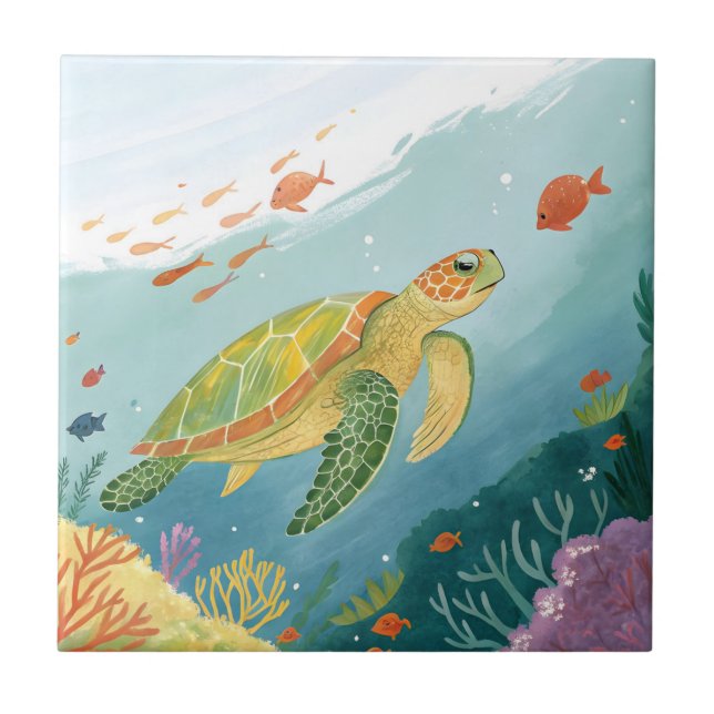Painting Turtle Fliese (Vorderseite)
