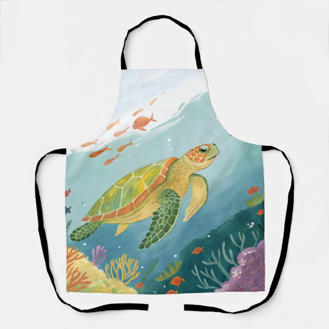 Painting Turtle Schürze (Vorderseite)