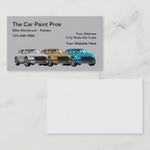 Painting von Kraftfahrzeugen  Visitenkarte