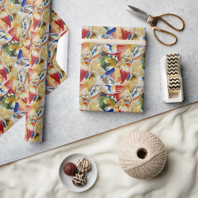 Painting with Green Center by Wassily Kandinsky Geschenkpapier (Kunsthandwerk)