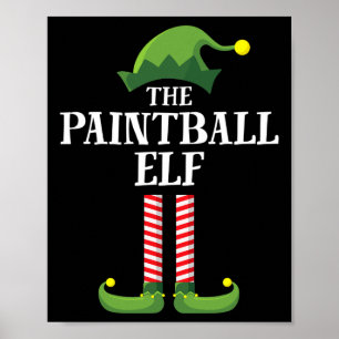 Paintll Elf Matching Family Group Weihnachtsfest P Poster