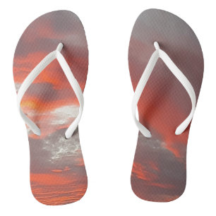 Pair Flip Flops SUNSET ART AND DESIGN
