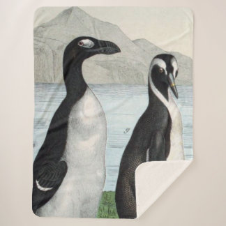 Pair of Pinguins - Badetuch Sherpadecke