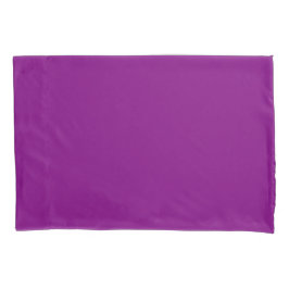 Pair of Solid Purple Pillowcases for Stylish Beddi Kissenbezug