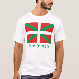 País Vasco (Euskadi) Flagge mit Namen T-Shirt