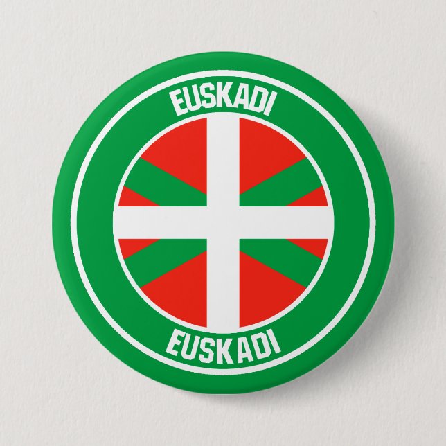 País Vasco RundEmblem Button (Vorderseite)