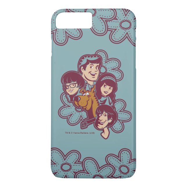 Paisely Blume Scooby-Doo und die Gruppe Case-Mate iPhone Hülle (Rückseite)