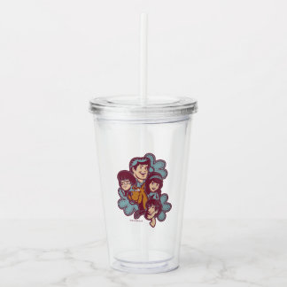 Paisely Flower Scooby-Doo and the Gang Acryltrinkbecher