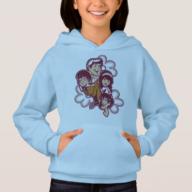 Paisely Flower Scooby-Doo and the Gang Hoodie (Vorderseite)