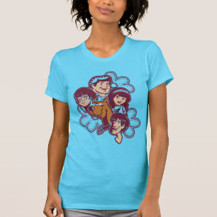 Paisely Flower Scooby-Doo and the Gang T-Shirt