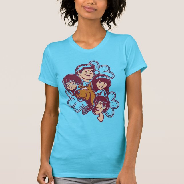 Paisely Flower Scooby-Doo and the Gang T-Shirt (Vorderseite)