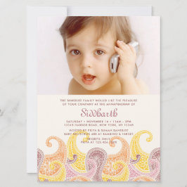 Paisley Annaprashan XL (First Rice) Einladung