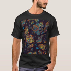 Paisley Aquarell: Blumenmuster T-Shirt