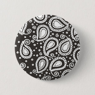 Paisley auf Black Button