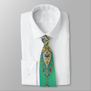 Paisley auf Grün Krawatte