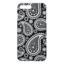 Paisley B&W iPhone X/8/7 plus Fall iPhone 8 Plus/7 Plus Hülle