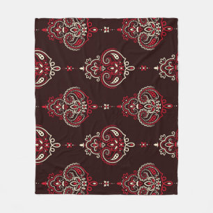 Paisley Bandana: Boho Vintag Print. Fleecedecke