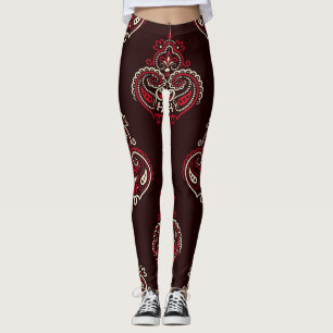 Paisley Bandana: Boho Vintag Print. Leggings