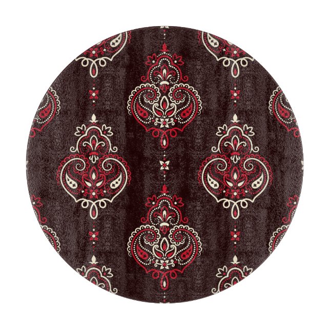 Paisley Bandana: Boho Vintag Print. Schneidebrett (Vorderseite)