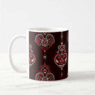 Paisley-Bandana: Boho-Vintage-Druck. Kaffeetasse