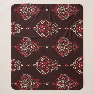 Paisley-Bandana: Boho-Vintage-Druck. Sherpadecke