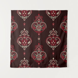 Paisley-Bandana: Boho-Vintage-Druck. Wandteppich