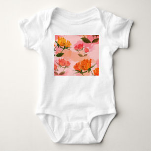 Paisley-Bandana-Druck, Seidenschal-Design. Baby Strampler