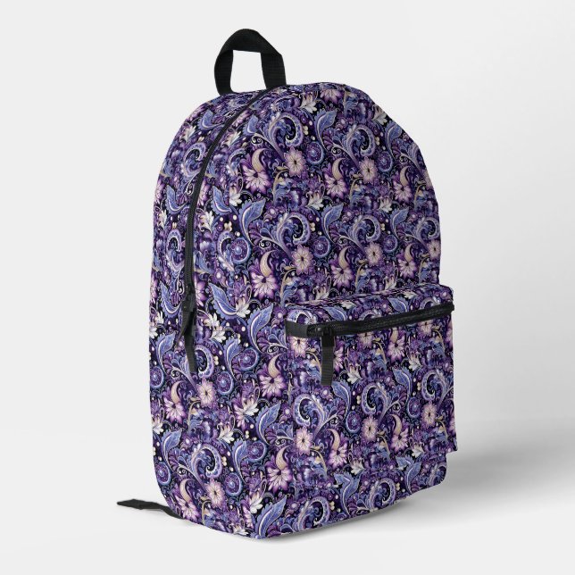 Paisley  bedruckter rucksack (Rückseitige Ecke links)