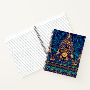 Paisley Blau Notizbuch