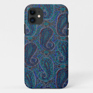 Paisley Blue Indian Boho Art Pattern Case-Mate iPhone Hülle