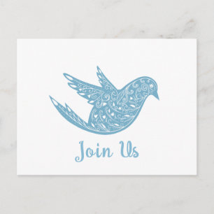 Paisley Bluebird Oster-Einladung Feiertagspostkarte