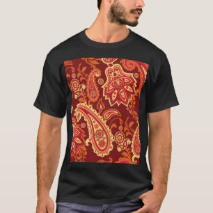 Paisley, Blume: nahtlose Ziermuster T-Shirt