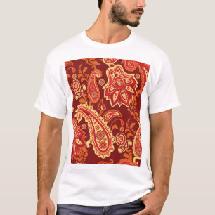 Paisley, Blume: nahtlose Ziermuster T-Shirt