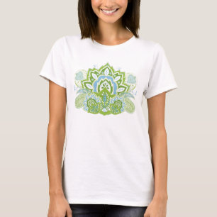 Paisley-Blumen-T - Shirt