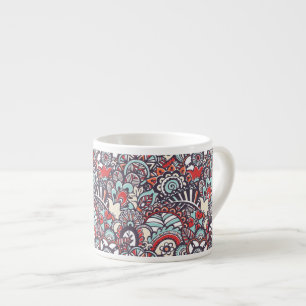 Paisley-Blumenmuster Espressotasse